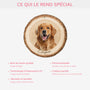 5595OFR4 ornement en bois a 1 couche personnalise mon chien un morceau de mon coeur 5595o3lcc