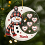 5599OFR1 ornement noel en acrylique personnalise pour mamie bonhomme de neige et la lune 5599o8tza