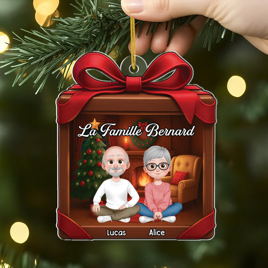 5601OFR2 ornement noel en acrylique personnalise famille notre coffret cadeau de noel 5601o3mmi