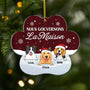 5604OFR1 ornement noel en acrylique personnalise chien nous gouvernons la maison verson neige 5604o3ytc