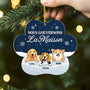 5604OFR2 ornement noel en acrylique personnalise chien nous gouvernons la maison verson neige 5604o3ytc