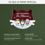 5604OFR4 ornement noel en acrylique personnalise chat nous gouvernons la maison verson neige 5604o3ytd