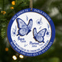 5606OFR1 ornement en bois a 2 couches commemoratif personnalise mon esprit te parle encore style toile bleue 5606otqqb