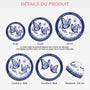 5606OFR3 ornement en bois a 2 couches commemoratif personnalise mon esprit te parle encore style toile bleue 5606otqqb
