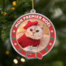 5608OFR1 ornement en acrylique personnalise avec photo collier noel de chat 5608otqtd