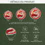 5608OFR3 ornement en acrylique personnalise avec photo collier noel de chat 5608otqtd