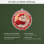 5608OFR4 ornement en acrylique personnalise avec photo collier noel de chat 5608otqtd