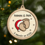 5612OFR1 ornement noel en bois a 2 couches personnalise joyeux noel maman papa 5612okvca
