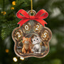 5613OFR1 ornement noel en acrylique personnalise chat patte de chat noel 5613o3lmd