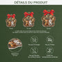 5613OFR3 ornement noel en acrylique personnalise chat patte de chat noel 5613o3lmd
