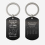 5616JFR1 porte cle aluminium personnalise couple je taime je te garde avec calendrier 5616j8lcg