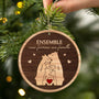 5617OFR2 ornement noel en bois a 2 couches personnalise l_amour de la famille ours 5617o6qti