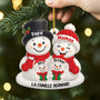 5621OFR2 ornement noel en acrylique personnalise famille bonhomme de neige parents 3d 5621okvai