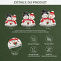 5621OFR3 ornement noel en acrylique personnalise famille bonhomme de neige parents 3d 5621okvai