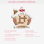 5625OFR4 ornement noel en bois a 2 couches personnalise famille maison en pain depices avec mots croises 5625oktqi