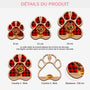 5629OFR3 ornement noel en bois a 2 couches personnalise chien repas de noel 5629o8mzc