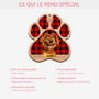 5629OFR4 ornement noel en bois a 2 couches personnalise chien repas de noel 5629o8mzc