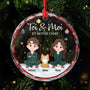 5632OFR1 ornement noel en verre personnalise couple toi moi et notre chat 5632okz0d