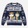 5634WFR1 pull moche chat de noel personnalise drole est ce que cest assez joyeux 5634w8yzd