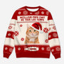 5643WFR1 pull moche chat de noel personnalise drole avec photo meilleure maman chat 5643wthad