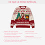 5644WFR5 pull moche chat de noel personnalise drole joyeuses fetes avec pattes 5644wtlnd
