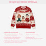5645WFR5 pull moche de noel personnalise notre famille 5645w3tti