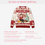 5646WFR5 pull moche de noel personnalise couple le couple et leur chien 5646wtmmc