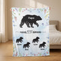 5651BFR2 plaid personnalise pour maman papa maman ours je taime 5651b3vza