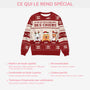 5652WFR5 pull moche de noel personnalise la vie est meilleure avec des chiens 5652wkznc