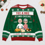 5658WFR2 pull moche de noel personnalise couple toi moi et notre chien version la nuit 5658w3qmc