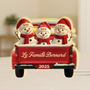 5659LFR1 lightbox personnalisable famille bonhomme de neige avec voiture 5659ltvzi