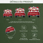 5659OFR3 ornement noel en acrylique personnalise famille bonhomme de neige version voiture 5659otvzi