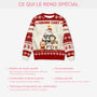 5664WFR5 pull moche chat de noel personnalise sapin maman chat 5664w6vtd
