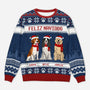 5666WFR1 pull moche chien de noel personnalise joyeux noel toutou 5666w6tmc