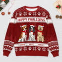 Pull De Noël « Merry Christmas » Avec Caniche - Sweatshirt Chaleureux, Cadeau Idéal Pour Les Amoureux Des Chiens - 4