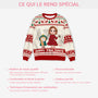5668WFR5 pull moche chat de noel personnalise joyeux noel minou et moi 5668w6htd
