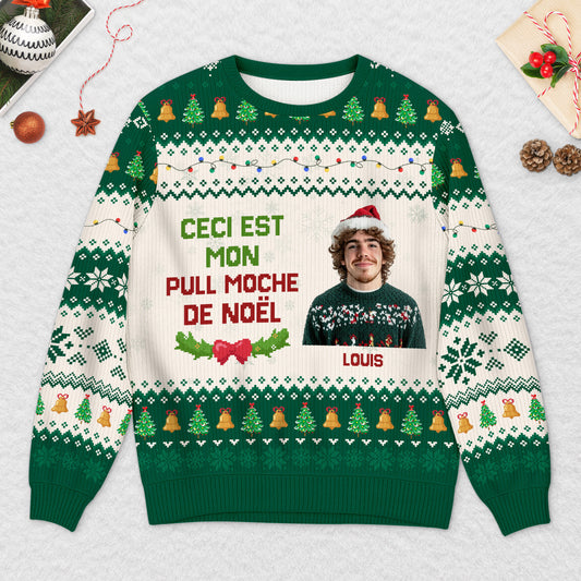 5669WFR2 pull moche de noel personnalise pour femmehomme ceci est mon pull moche 5669w6zna