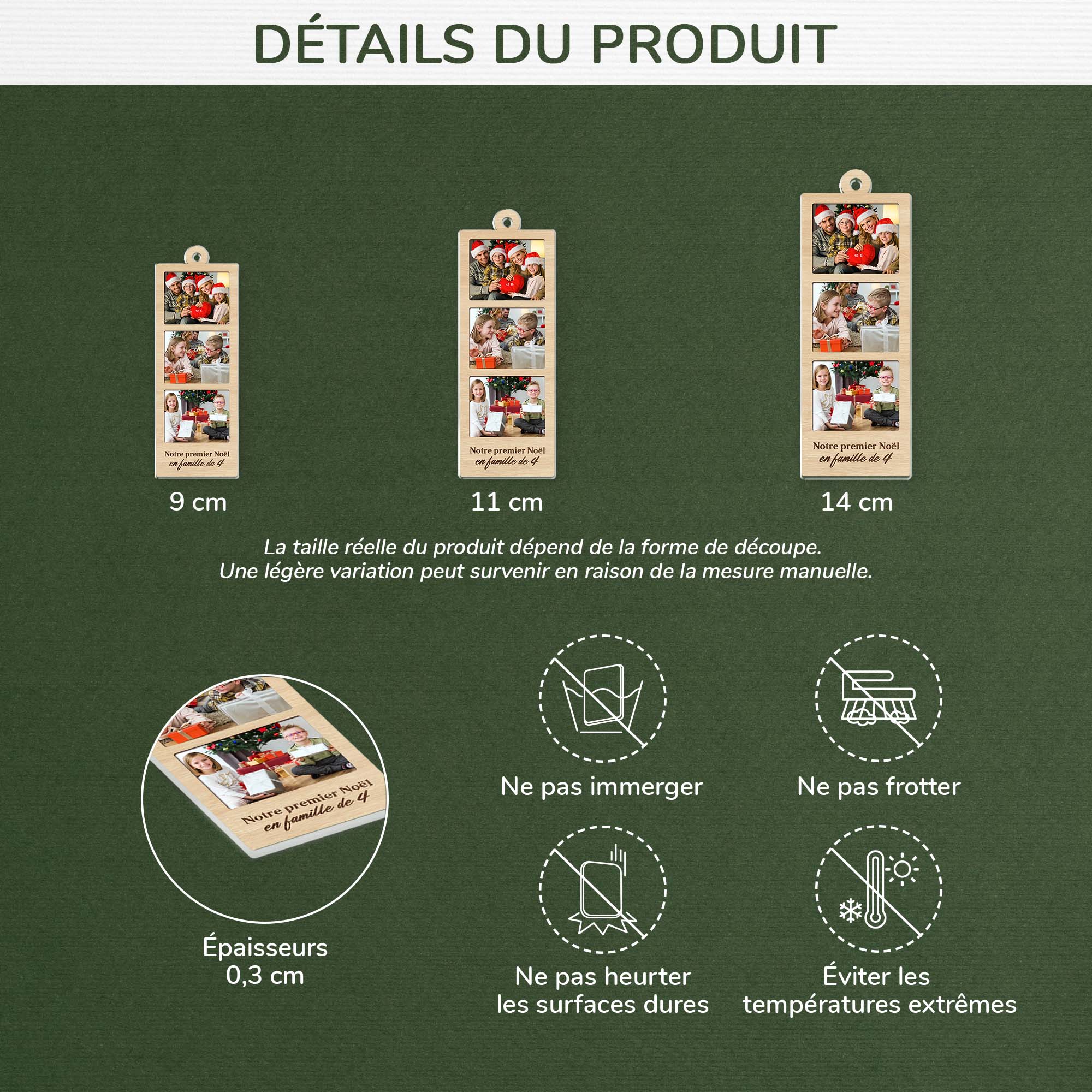 5673OFR3 ornement noel en acrylique personnalise avec photo photo de notre famille 5673o6mmi