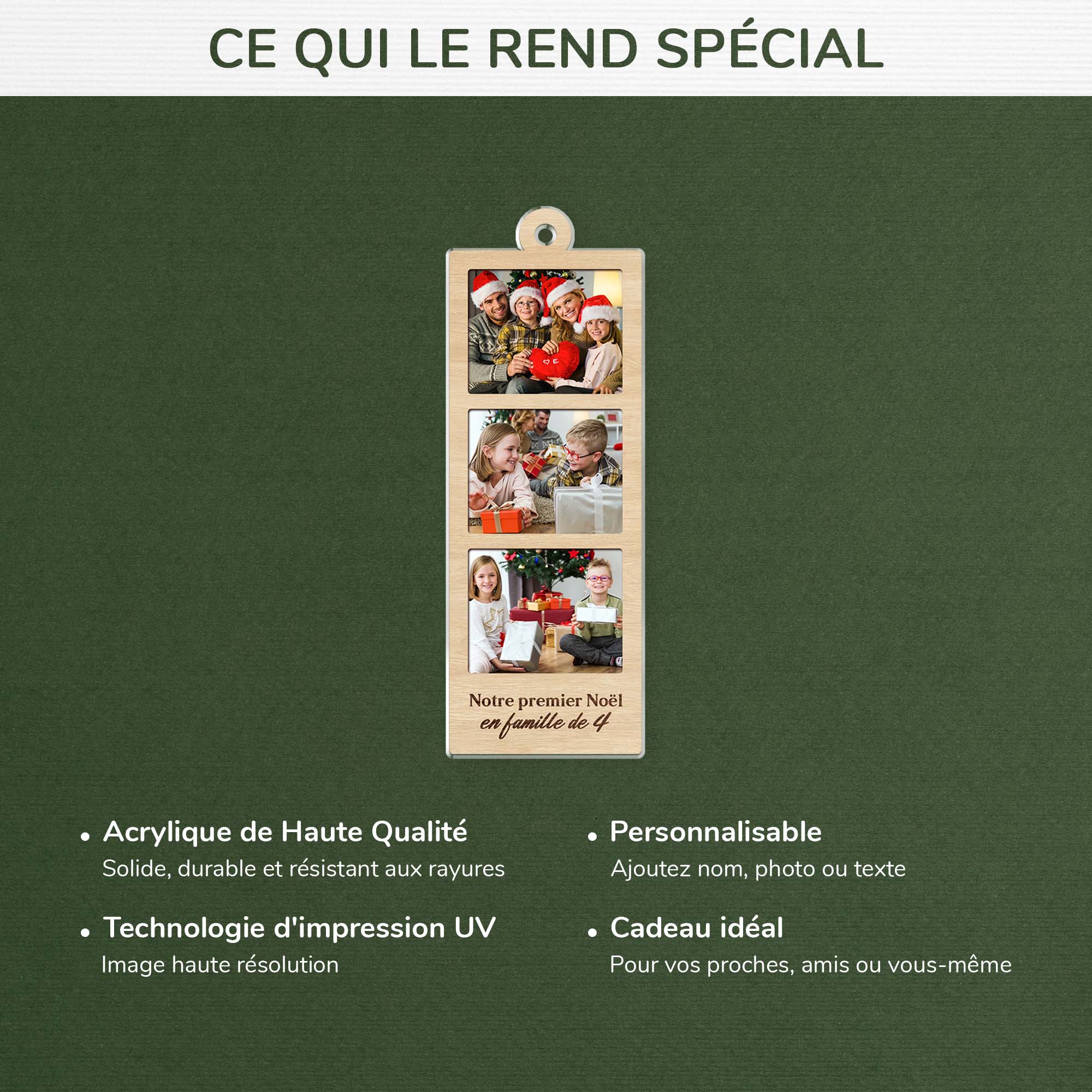 5673OFR4 ornement noel en acrylique personnalise avec photo photo de notre famille 5673o6mmi