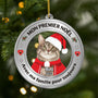 5675OFR1 orement noel en acrylique personnalise avec photo chat premier noel dans ma maison pour toujours 5675otzcd