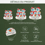 5684OFR3 ornement acrylique personnalise la famille noel yeti 5684otmai