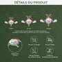 5688OFR3 effet dimpression 3d ornement acrylique personnalise balle de golf joyeux noel 5688okvmb