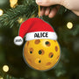 5691OFR2 effet dimpression 3d ornement noel acrylique personnalise balle de sport 5691okmcb