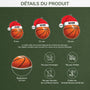 5691OFR3 effet dimpression 3d ornement noel acrylique personnalise balle de sport 5691okmcb