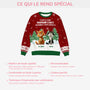 5693WFR5 pull moche de noel personnalise le meilleur papa maman chat 5693w8lnd