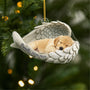 5697OFR1 ornement acrylique personnalise commemoratif chat chien avec photo mon ange 5697o8qnc