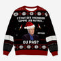5698WFR1 pull moche de noel personnalise humour noir avec photo vacances comme les autres 5698wkvcb