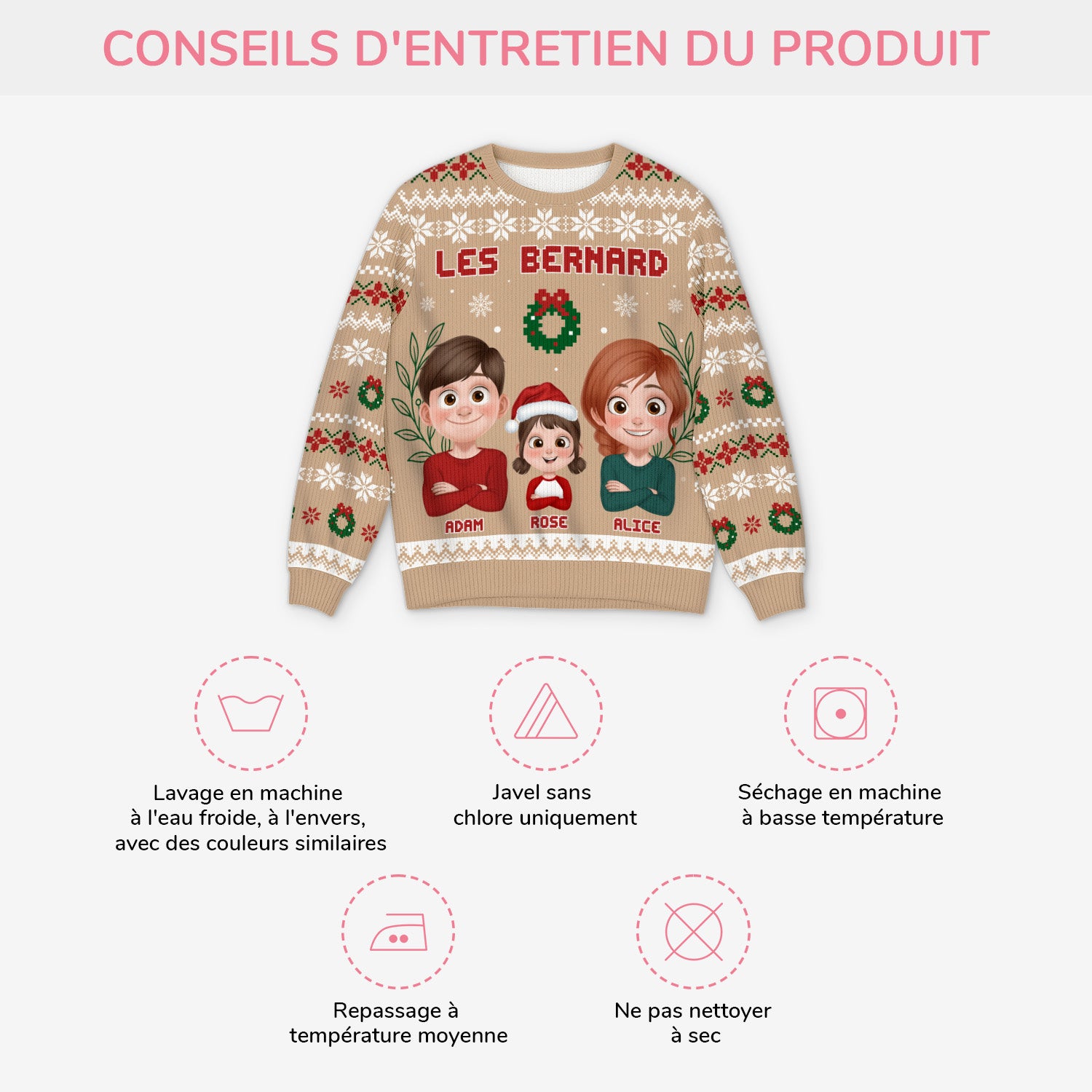 5710WFR4 pull moche personnalise notre pull noel de famille 5710wtvti