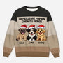 5711WFR1 pull moche de noel personnalise meilleure maman chien du monde 5711wtvcc