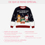 5716WFR5 pull moche de noel personnalise ce papa maman chat appartient a 5716w6lcd